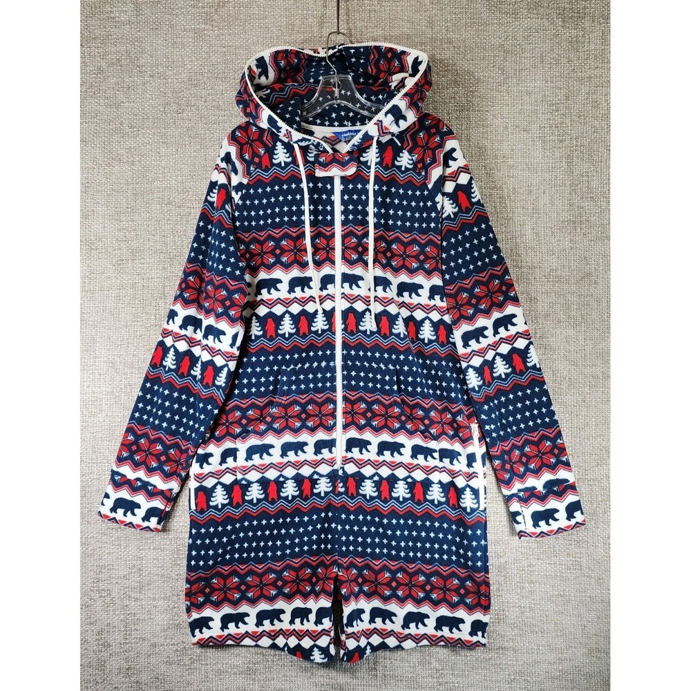 Chubbies Woodland Chubbsie 2.0 Fleece Hooded Romper Mens L Onepiece Short Pajama